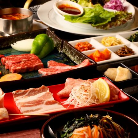 Recommended for year-end parties and farewell parties ★≪Banquet course≫ Yakiniku satisfaction course 6,600 yen