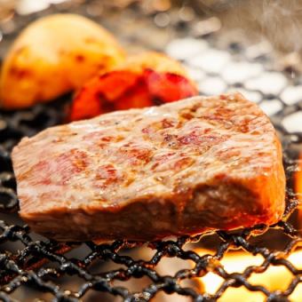 【お食事5000円コース】常陸牛 炭火焼きなど全8品