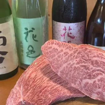 【8000円コース】尾崎牛 モツ焼き又はすじ煮込み・常陸牛 炭火焼きなど全8品飲み放題150分付き