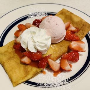 "April Limited" Strawberry Crepe