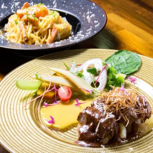 Many Japanese and Western creative dishes look beautiful!