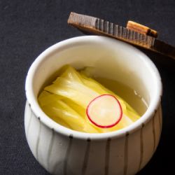 黄ニラのお浸し
