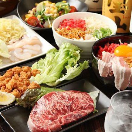 Delicious meat and seafood teppanyaki & all-you-can-eat monjayaki and okonomiyaki