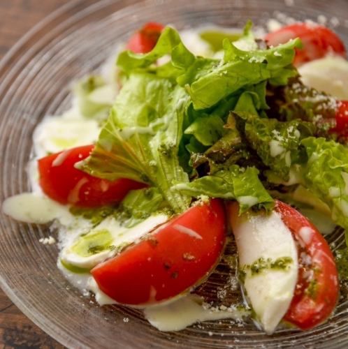 新鮮トマトとモッツァレラチーズのカプレーゼ