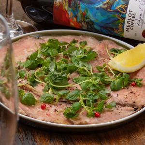 牛タンのカルパッチョ レモン風味