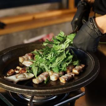 [NEW!] All-you-can-eat over 80 dishes with serisamgyeopsal for 2 hours 3,280 yen