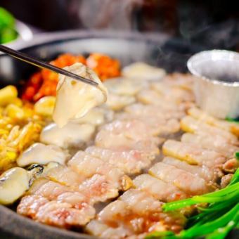 牡蠣とサムギョプサル贅沢食べ放題！80品2時間満喫プラン　3980円！