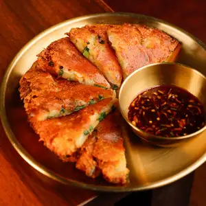 Crispy Cheese Jeon (Korean Pancake)