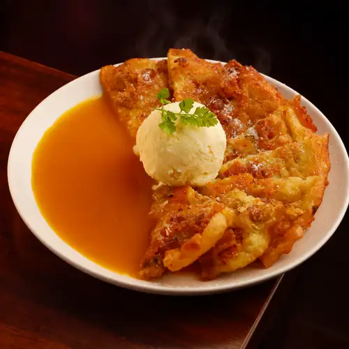 Sweet pumpkin pancake