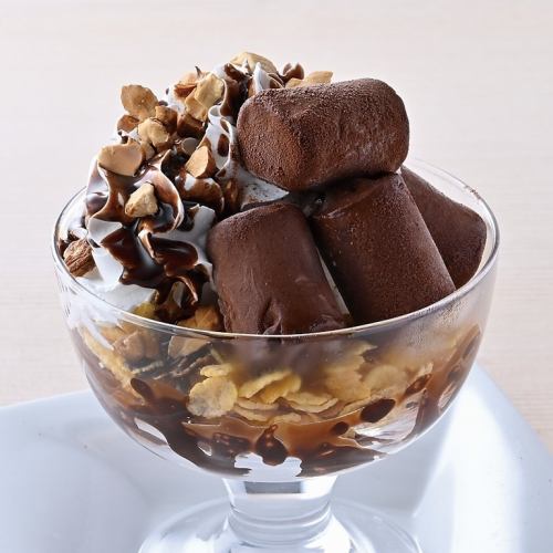 Raw Chocolate Ice Cream Parfait