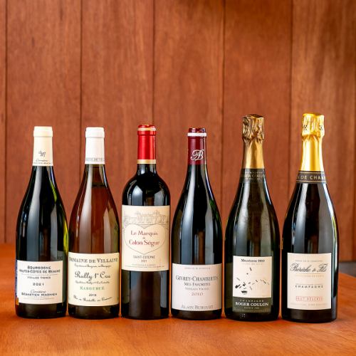 厳選ワインのラインナップ