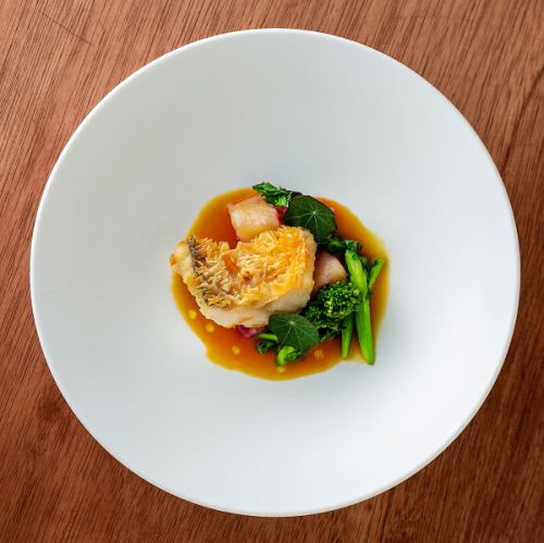 お魚とお肉を楽しめる満足度◎のランチコース