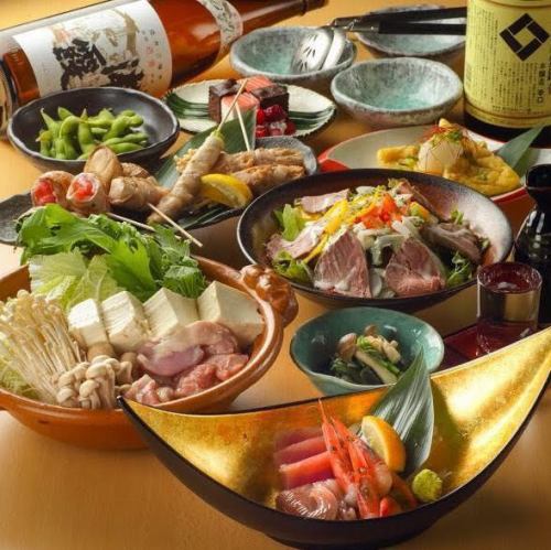 A banquet with a delicious hotpot of your choice of meat or seafood