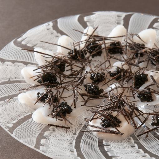 黒トリュフ、ふぐ白子＆キャビアコース