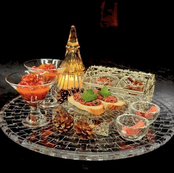 クリスマスコース前菜プレート2名様用