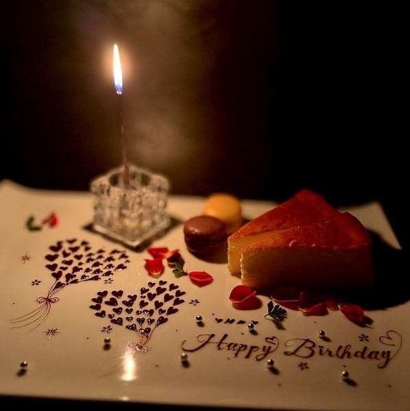 記念日コース・ご希望のイラスト、メッセージお受けいたします。霜吟インスタハイライト参考にしてください。※記念日内容ご記載の上ご予約お願いいたします。