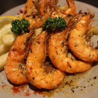 Garlic shrimp (4 pieces) with soft shells