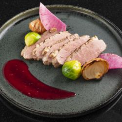 Duck Breast Baked with Plum Wine ~Fuanboise Sauce~