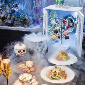 【期間限定・アフタヌーンティー付きランチ】 白雪姫と魔女のりんご （平日限定）