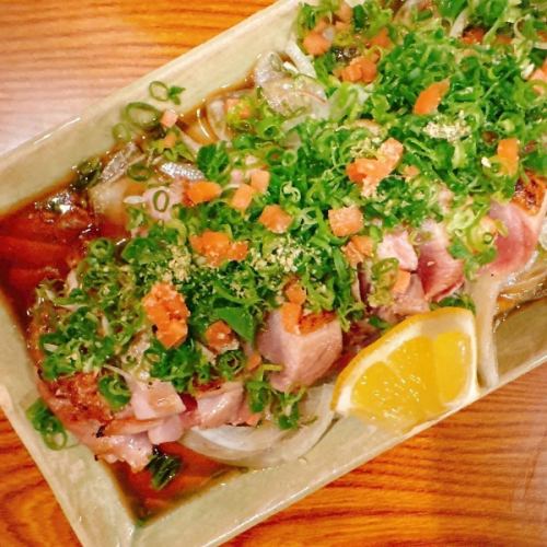 さつま極鶏　地鶏もも肉タタキ