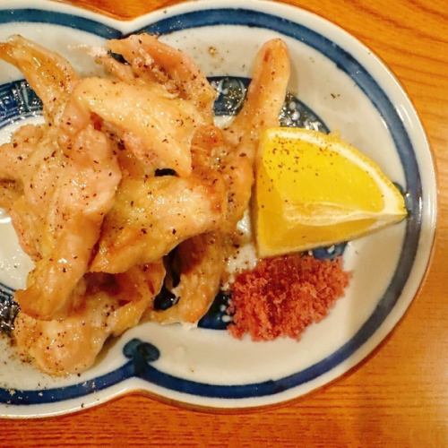 地鶏せせり　赤ワイン塩