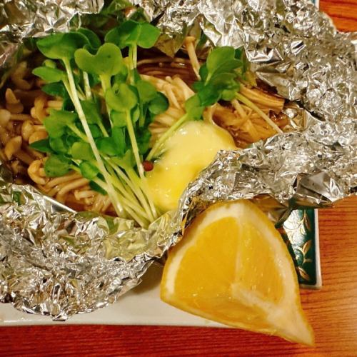 えのきホイル焼き　バターポン酢