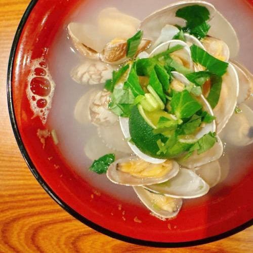 活あさり酒蒸し