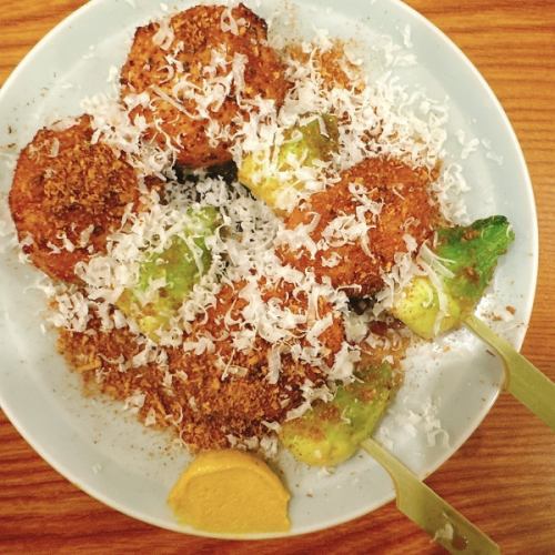 【季節商品】鶏つくねと蕾菜の串焼き