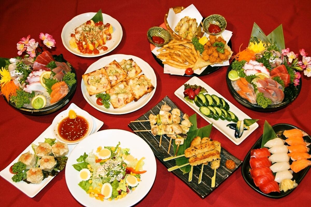 Banquet food from 2750 yen (tax included)! All-you-can-drink 1100 yen (tax included) Can be arranged to your liking