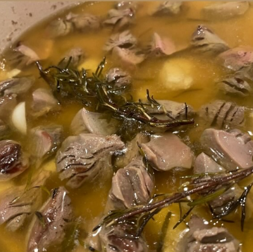 鶏砂肝コンフィ