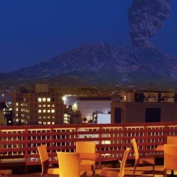 桜島を一望！絶景ロケーションで楽しむビアガーデン！