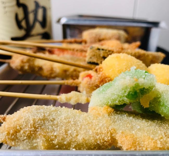[Limited to 1 group per day] All-you-can-eat kushikatsu and other special dishes!!Monday to Thursday: 5,000 yen ⇒ 4,000 yen!