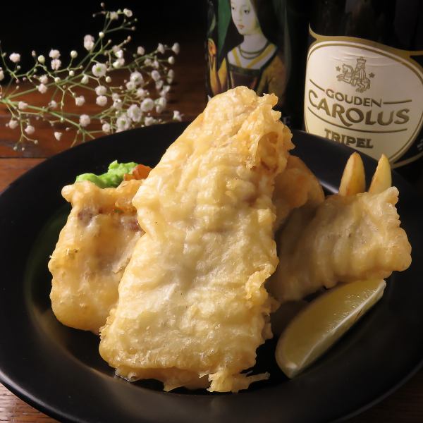 研究を重ねた本場仕込みの【フィッシュ＆チップス】　