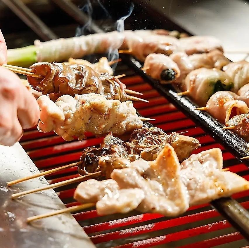 当店の串焼きはそれを目当てに来る人がいるほど人気！