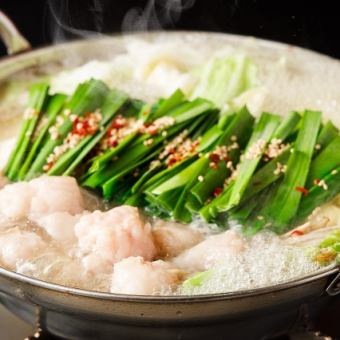 【2時間飲み放題付】お料理7品　もつ鍋コース　税込5,000円！