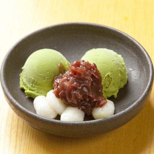 Matcha Ice Cream Shiratama Zenzai