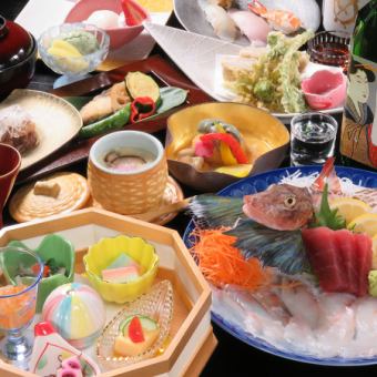 [To beat the heat!] Luxurious seasonal ingredients... Fireworks course, 9 dishes, 13,200 yen