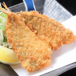 鮮活竹莢魚天婦羅