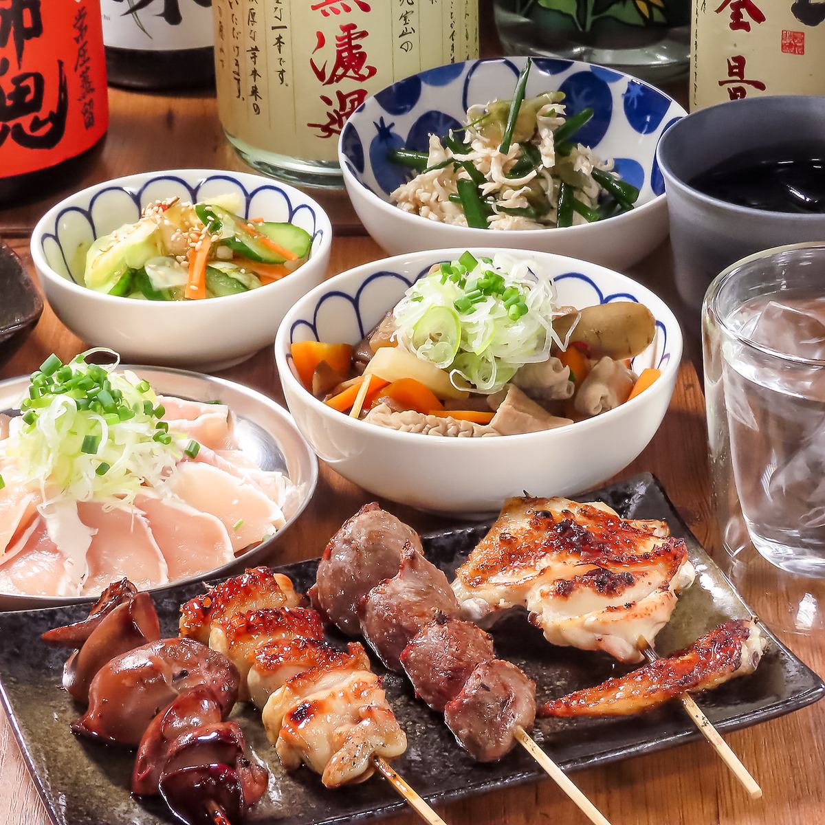 備長炭で丁寧に調理した、こだわりの焼鳥を楽しめます♪相性抜群の日本酒や焼酎も！