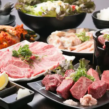 소금탕, 로스, 절임 갈비 등 ♪ 인기 고기가 갖추어진 왕도 플랜 ♪ GYU-Teppan 코스
