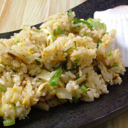 Fried scallop rice