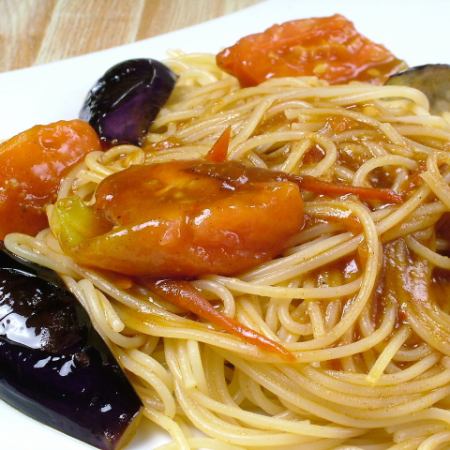 Tomato and eggplant demi-glace Neapolitan
