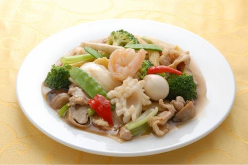 ・ふんわり卵の蟹肉あんかけ　　