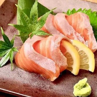 salmon sashimi