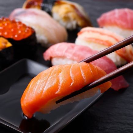 【スペシャル】3時間飲み放題付き♪海鮮&肉寿司盛り、炭火焼き鳥など全50品食べ放題【3000円】