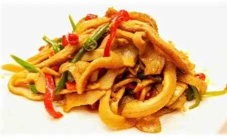 羊のハチノスの辛味炒め