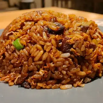 ラム肉の醤油チャーハン