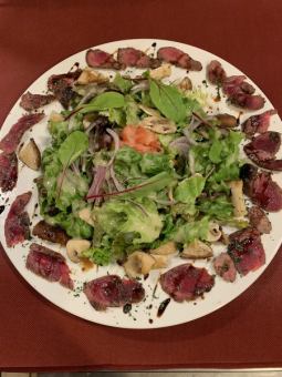 ダチョウフィレ肉カルパッチョサラダ