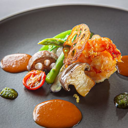 [Extraordinary luxury ◎] ~ Shrimp frit Americaine sauce ~