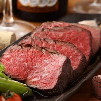 [Great Value Standard] Enjoy our proud rib roast! 3 hours of all-you-can-drink included on weekdays♪ 8 dishes for 5,000 yen (tax included)